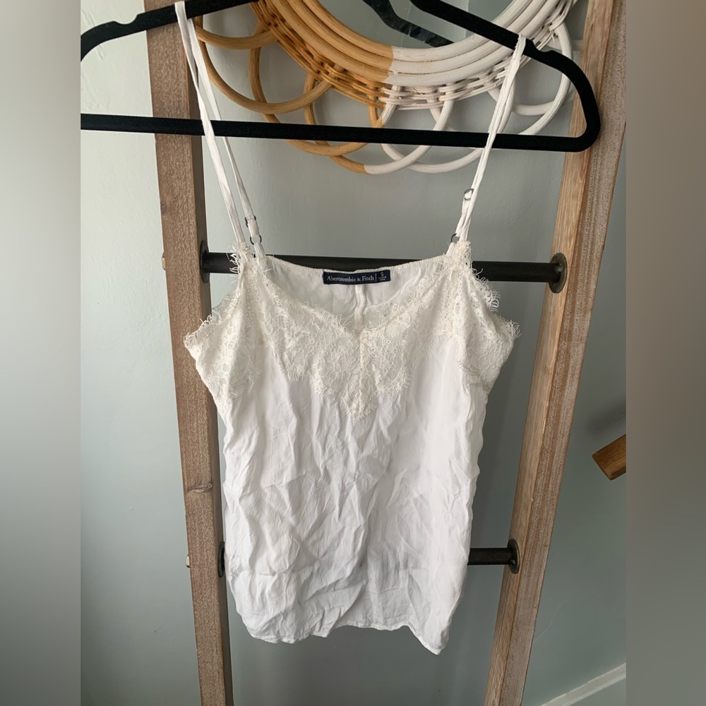 Abercrombie white lace tank top